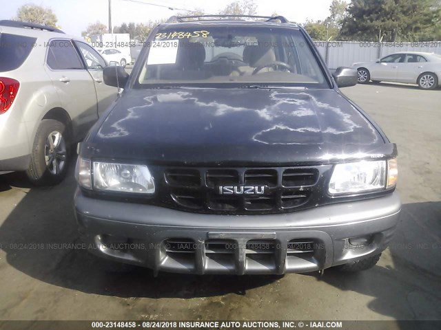 4S2CK58W0Y4353084 - 2000 ISUZU RODEO S/LS/LSE BLACK photo 6