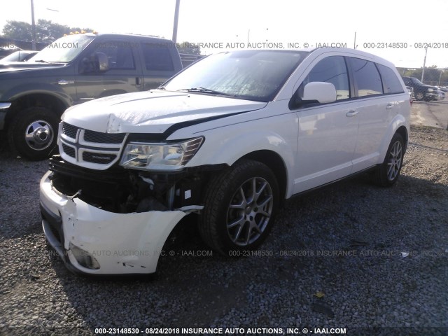 3D4PG7FG2BT544631 - 2011 DODGE JOURNEY R/T WHITE photo 2