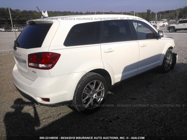 3D4PG7FG2BT544631 - 2011 DODGE JOURNEY R/T WHITE photo 4