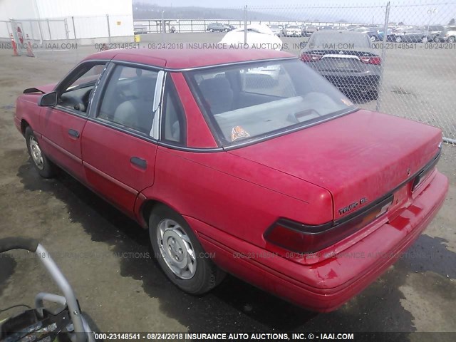 2FAPP36X1PB205955 - 1993 FORD TEMPO GL RED photo 3