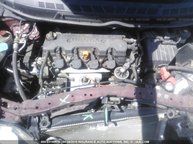 2HGFA16609H361294 - 2009 HONDA CIVIC أحمر صورة 10