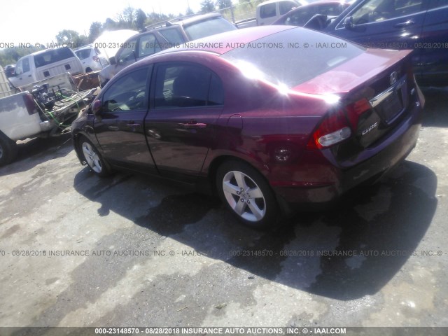 2HGFA16609H361294 - 2009 HONDA CIVIC أحمر صورة 3