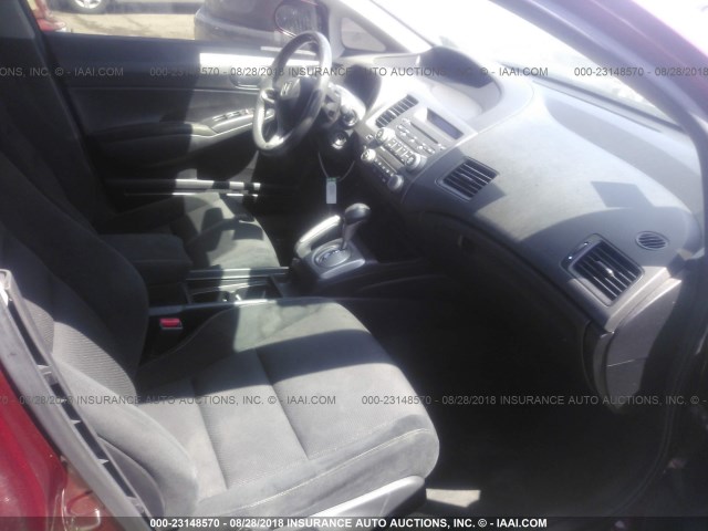 2HGFA16609H361294 - 2009 HONDA CIVIC أحمر صورة 5