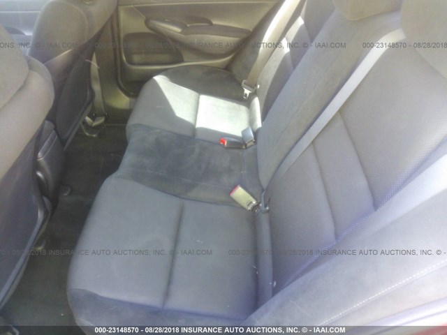 2HGFA16609H361294 - 2009 HONDA CIVIC أحمر صورة 8