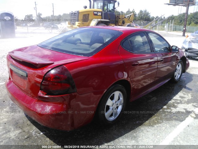 2G2WP552781118693 - 2008 PONTIAC GRAND PRIX Червоний фото 4