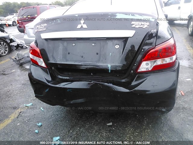 ML32F3FJ1HHF06481 - 2017 MITSUBISHI MIRAGE G4 ES შავი ფოტო 6