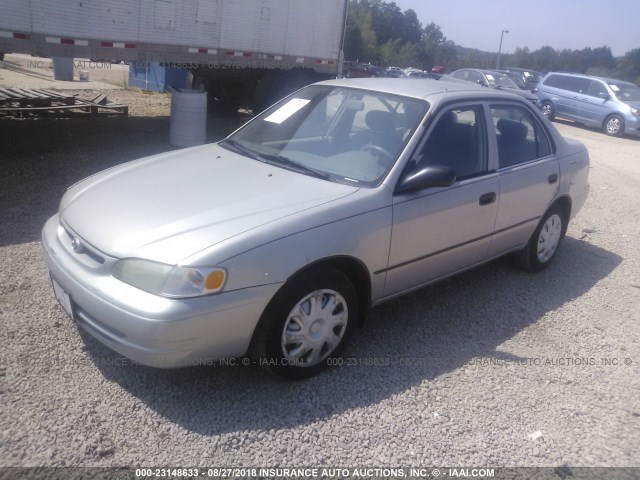 2T1BR12E2YC313632 - 2000 TOYOTA COROLLA VE/CE/LE SILVER photo 2