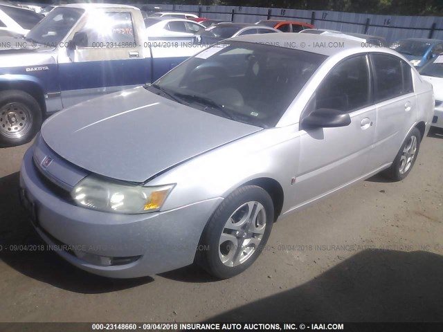 1G8AK52FX4Z117805 - 2004 SATURN ION LEVEL 3 SILVER photo 2