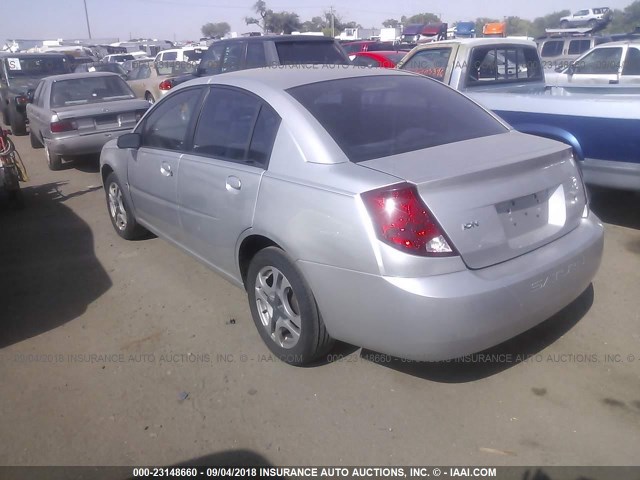 1G8AK52FX4Z117805 - 2004 SATURN ION LEVEL 3 SILVER photo 3