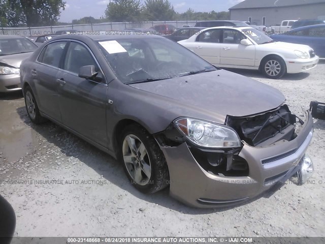 1G1ZH57B88F254660 - 2008 CHEVROLET MALIBU 1LT ოქროსფერი ფოტო 1