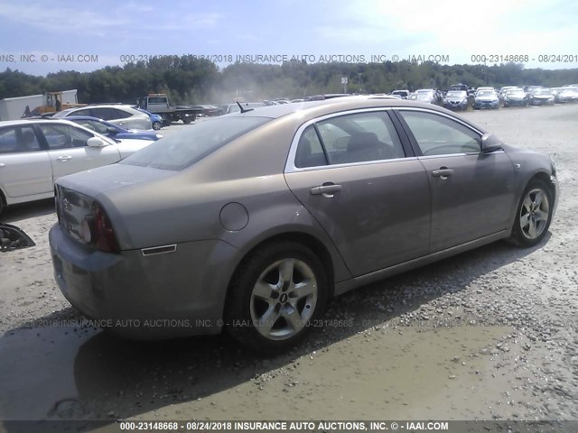1G1ZH57B88F254660 - 2008 CHEVROLET MALIBU 1LT ოქროსფერი ფოტო 4