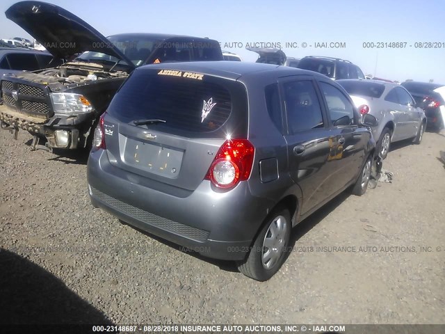 KL1TD66E29B627301 - 2009 CHEVROLET AVEO LS/LT 银色 照片 4