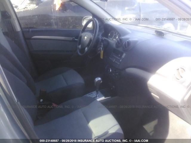 KL1TD66E29B627301 - 2009 CHEVROLET AVEO LS/LT 银色 照片 5