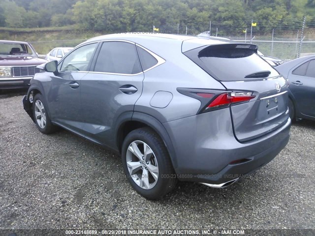 JTJBARBZ2H2116576 - 2017 LEXUS NX 200T/BASE/F SPORT GRAY photo 3