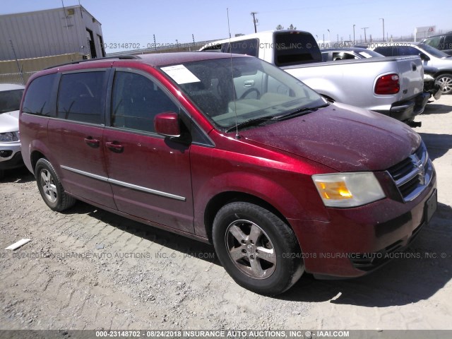 2D4RN5D17AR375466 - 2010 DODGE GRAND CARAVAN SXT RED photo 1