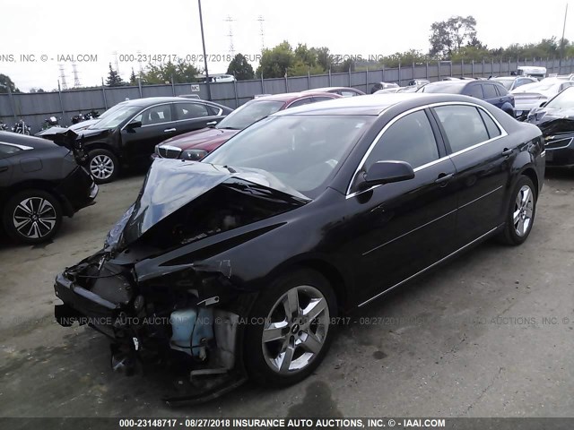 1G1ZC5EBXAF267451 - 2010 CHEVROLET MALIBU 1LT შავი ფოტო 2