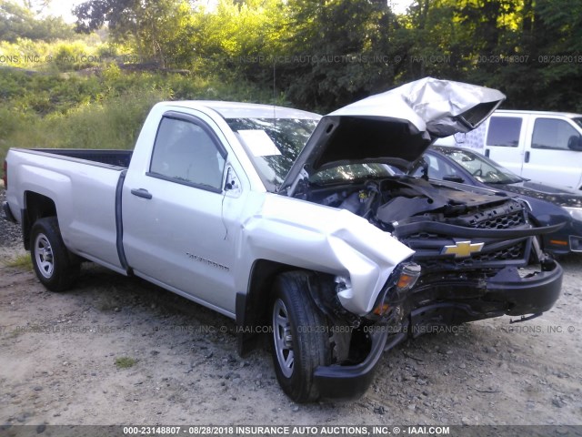 1GCNCPEH9EZ385162 - 2014 CHEVROLET SILVERADO C1500 SILVER photo 1