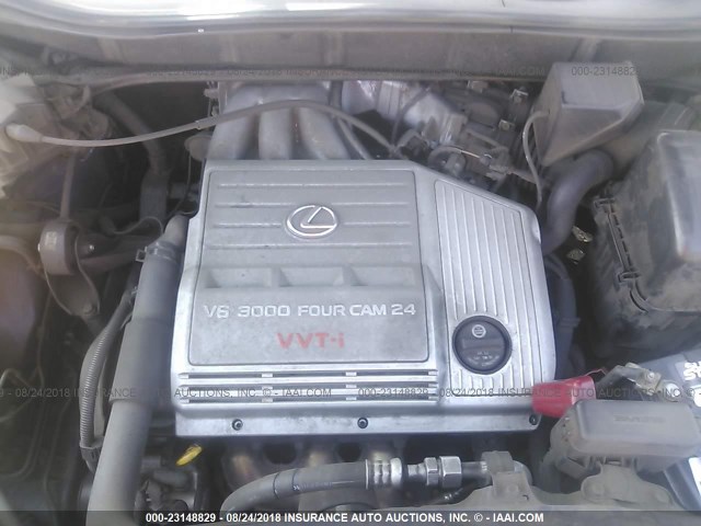 JT6HF10U9X0058071 - 1999 LEXUS RX 300 BLUE photo 10