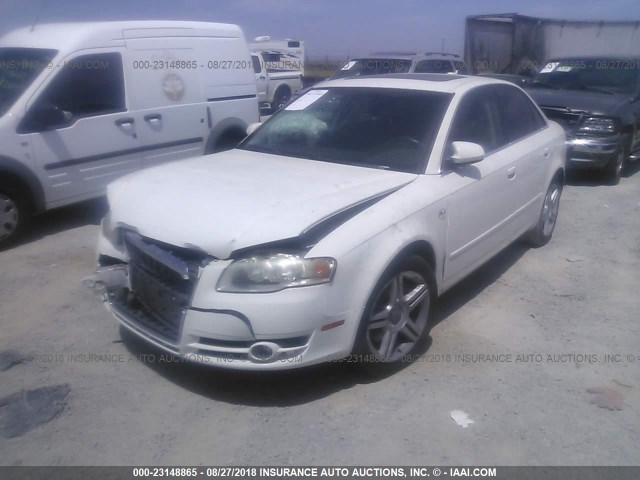 WAUAF78E36A119107 - 2006 AUDI A4 2/TURBO WHITE photo 2