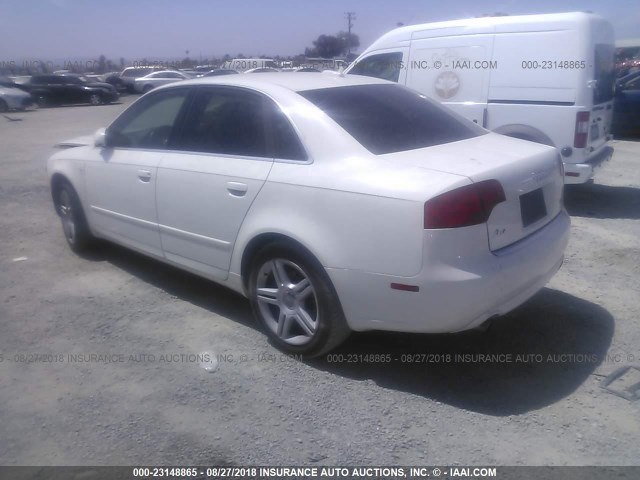 WAUAF78E36A119107 - 2006 AUDI A4 2/TURBO WHITE photo 3