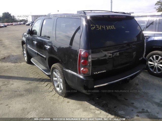 1GKFK63898J244071 - 2008 GMC YUKON DENALI BLACK photo 3