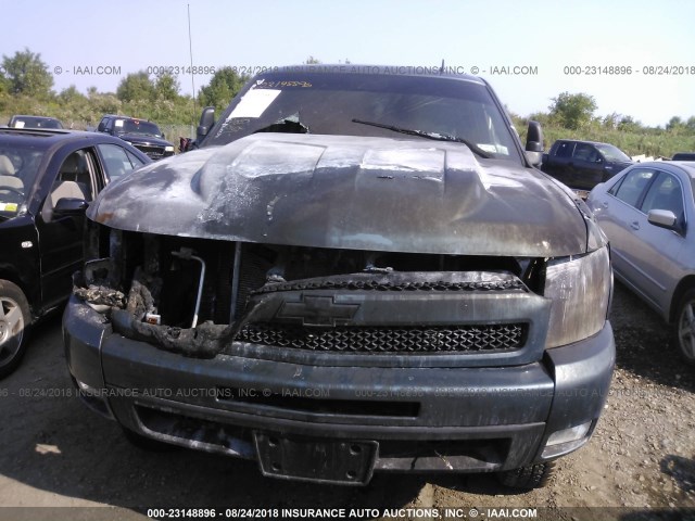 2GCEK13M971693962 - 2007 CHEVROLET SILVERADO K1500 CREW CAB GRAY photo 10