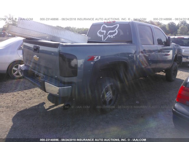 2GCEK13M971693962 - 2007 CHEVROLET SILVERADO K1500 CREW CAB GRAY photo 4