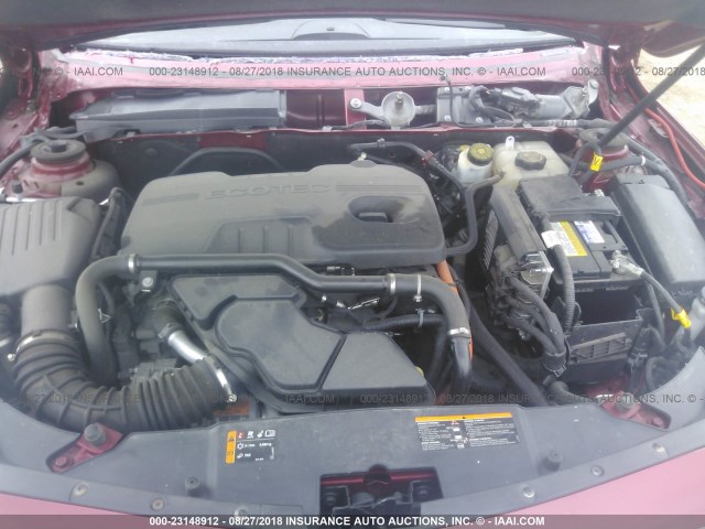 1G11D5SR5DF278762 - 2013 CHEVROLET MALIBU 1LT წითელი ფოტო 10