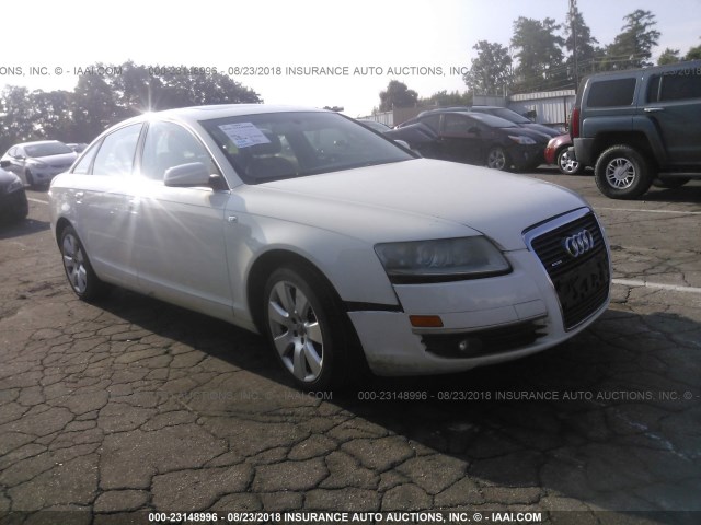 WAUDH74F26N182472 - 2006 AUDI A6 3.2 QUATTRO WHITE photo 1