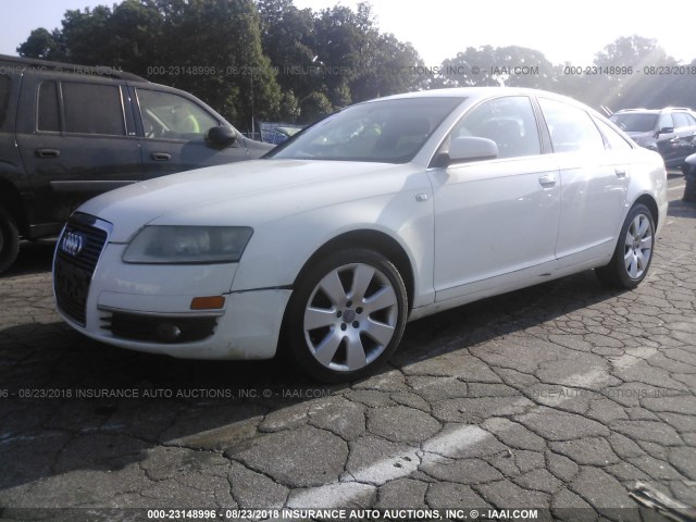 WAUDH74F26N182472 - 2006 AUDI A6 3.2 QUATTRO WHITE photo 2