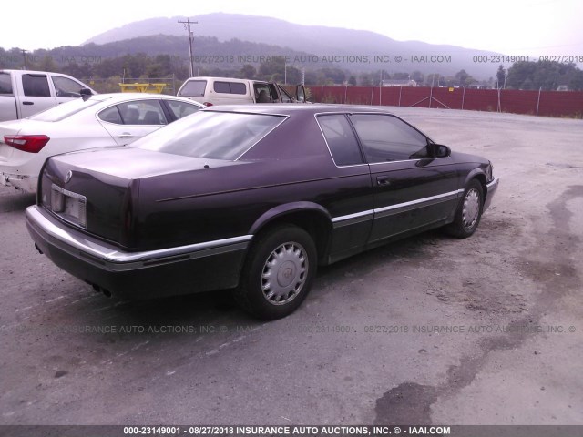 1G6ET1292RU600672 - 1994 CADILLAC ELDORADO TOURING MAROON photo 4