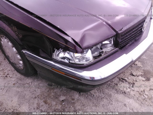 1G6ET1292RU600672 - 1994 CADILLAC ELDORADO TOURING MAROON photo 6