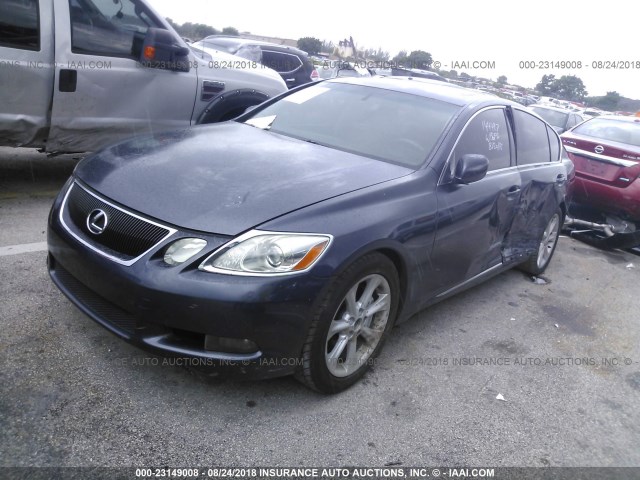 JTHBE96S570012161 - 2007 LEXUS GS 350 GRAY photo 2