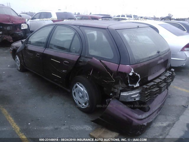 1G8ZN84711Z286074 - 2001 SATURN SW2 BURGUNDY photo 3