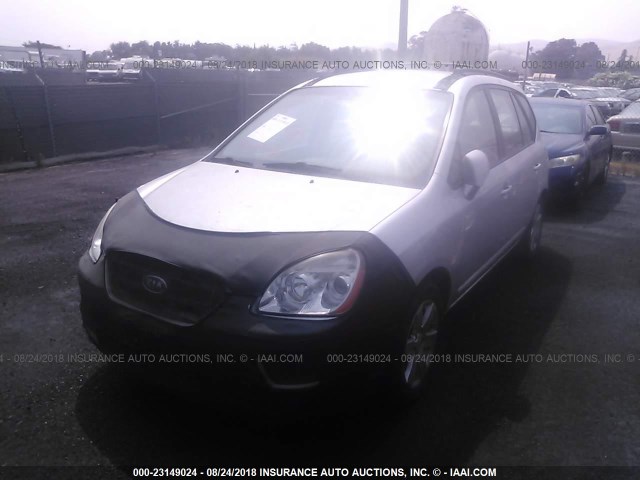 KNAFG525987200239 - 2008 KIA RONDO LX/EX SILVER photo 2