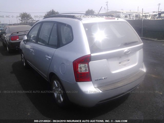 KNAFG525987200239 - 2008 KIA RONDO LX/EX SILVER photo 3