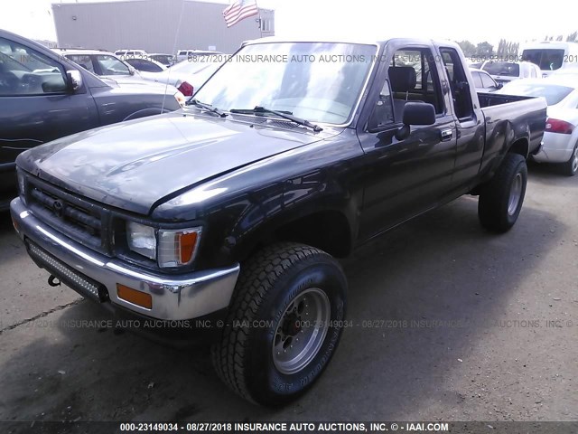 JT4VN13D2P5121735 - 1993 TOYOTA PICKUP 1/2 TON EXTRA LONG WHEELBASE DX BLACK photo 2