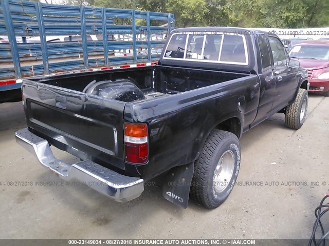 JT4VN13D2P5121735 - 1993 TOYOTA PICKUP 1/2 TON EXTRA LONG WHEELBASE DX BLACK photo 4