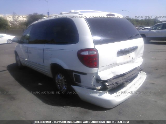 2C8GP64L11R407171 - 2001 CHRYSLER TOWN & COUNTRY LIMITED WHITE photo 3