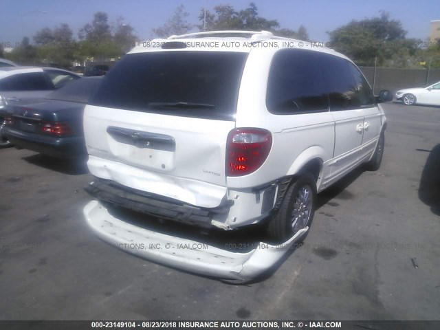 2C8GP64L11R407171 - 2001 CHRYSLER TOWN & COUNTRY LIMITED WHITE photo 4