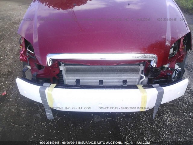 KL1TD56608B085441 - 2008 CHEVROLET AVEO LS RED photo 6