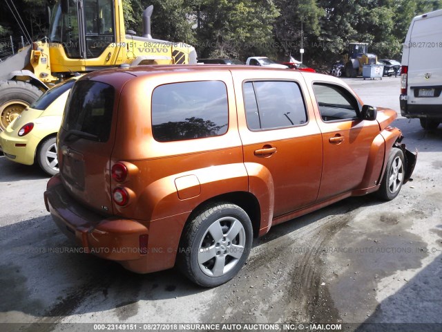 3GNDA13D58S613035 - 2008 CHEVROLET HHR LS ORANGE photo 4