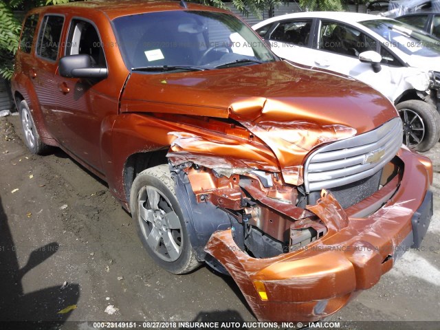 3GNDA13D58S613035 - 2008 CHEVROLET HHR LS ORANGE photo 6