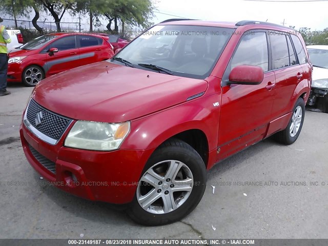 JS3TE947264105006 - 2006 SUZUKI GRAND VITARA LUXURY RED photo 2