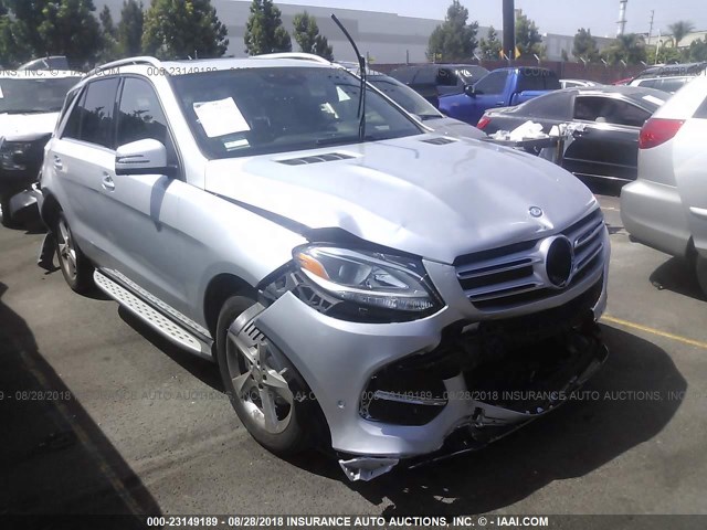 4JGDA5JBXHA821300 - 2017 MERCEDES-BENZ GLE 350 SILVER photo 1