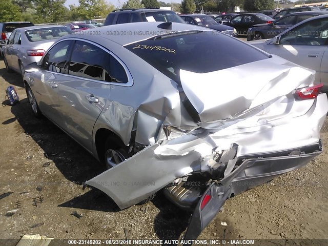 1G1ZB5ST2HF161473 - 2017 CHEVROLET MALIBU LS 银色 照片 3