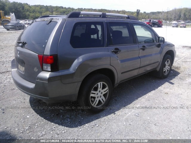 4A4MM21S16E064537 - 2006 MITSUBISHI ENDEAVOR LS GRAY photo 4