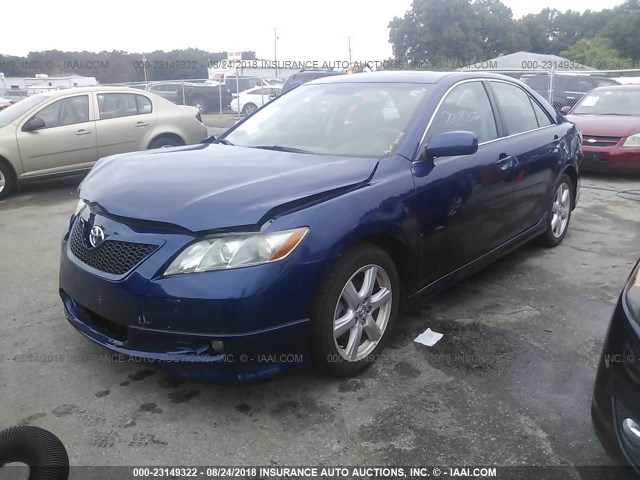 4T1BE46K07U092753 - 2007 TOYOTA CAMRY NEW GENERAT CE/LE/XLE/SE BLUE photo 2