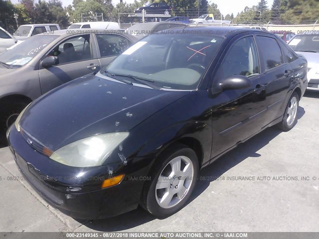 1FAFP33P43W194376 - 2003 FORD FOCUS LX BLACK photo 2