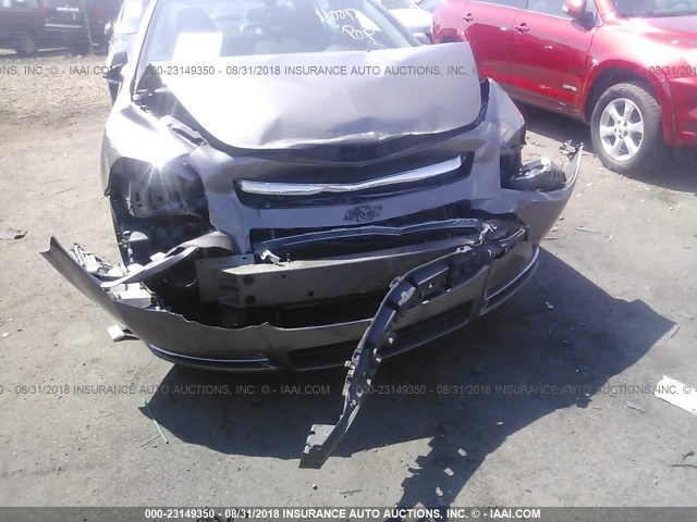 1G1ZC5EU6CF313152 - 2012 CHEVROLET MALIBU 1LT ყავისფერი ფოტო 6